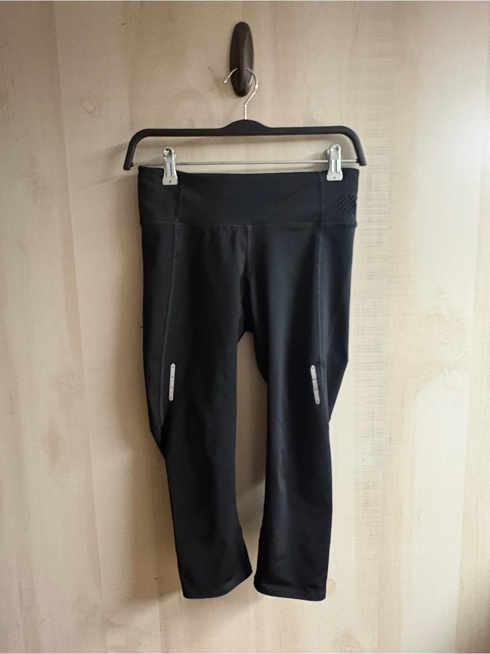 Champion Black Leggings with Reflective Accents